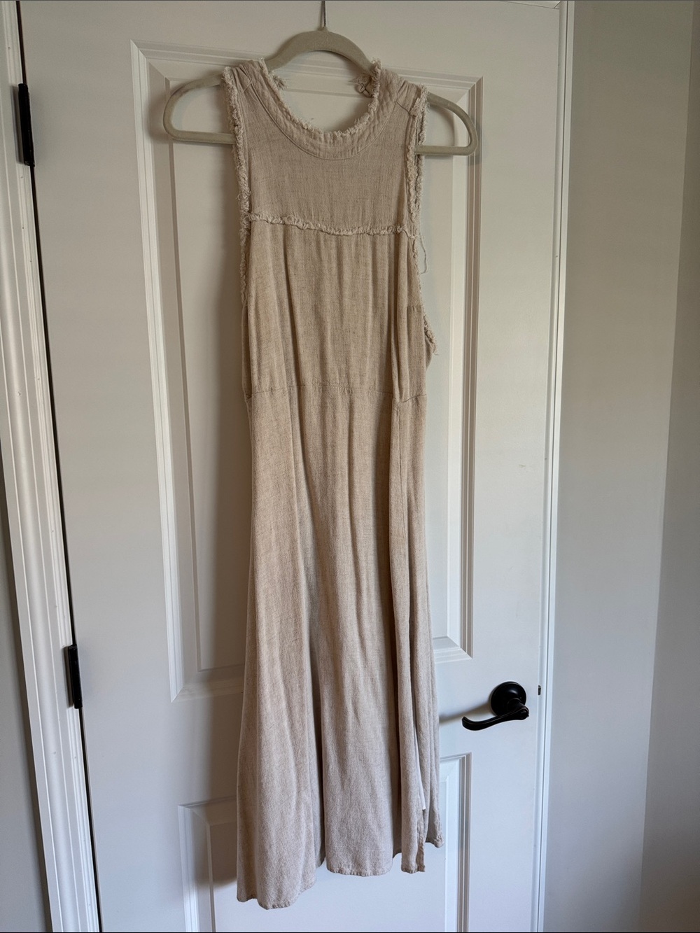 Rowie the Label Cream Sleeveless Midi Dress